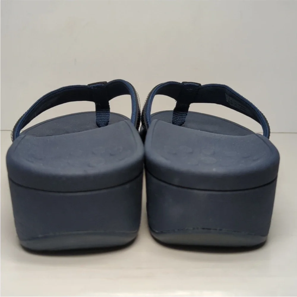 Vionic High Tide II Podiatrist Designed Navy Platform Flip Flop Sandals. Size 9 - Picture 8 of 13